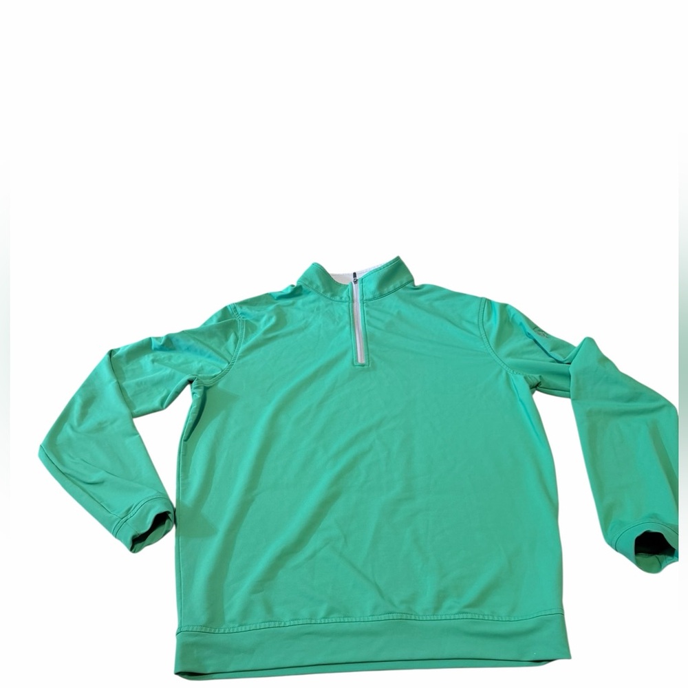 💜Peter Millar Perth Mélange Performance Quarter-Zip. - Picture 7 of 12